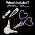 What's included in heart LED sticker package - Complete kit contents for Olivia Rodrigo's GUTS tour makeup, anniversary celebrations, prom night accessories, and wedding party looks