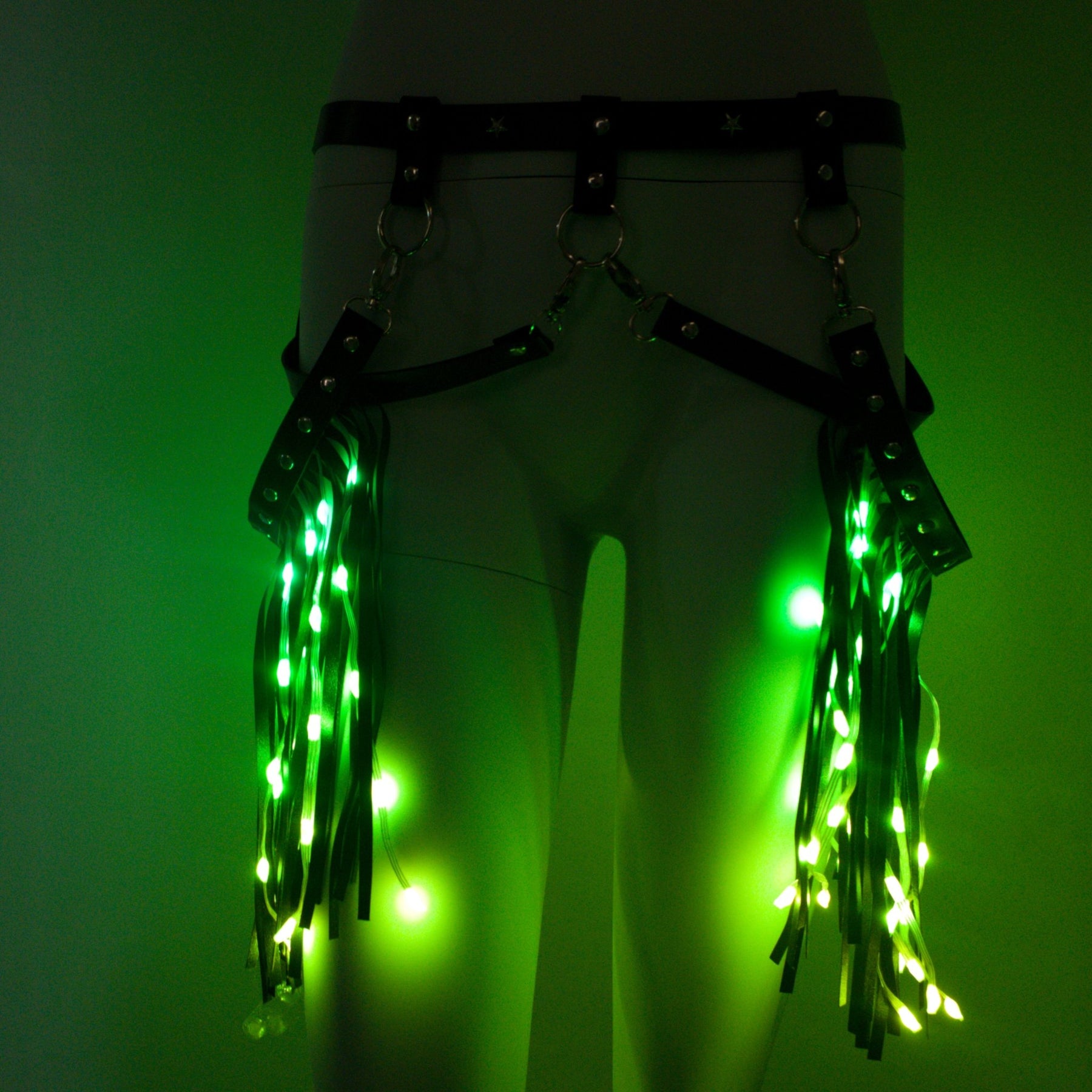 LED Fringe Garter Belt : PRE - ORDER (Estimated Delivery End of April) - Neon Cowboys - 
