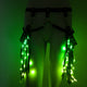 Green LED Fringe Garter Belt on display - St. Patrick's Day party accessory with glowing fiber optic fringe for themed celebrations