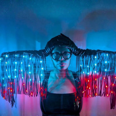 LED Fringe Gloves