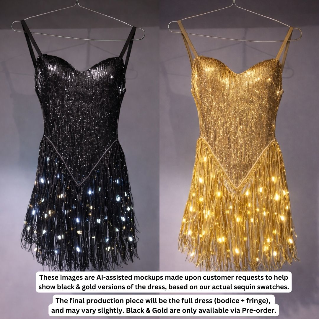 LED Fringe Sequin Dress : PRE - ORDER - Neon Cowboys - Jackets - 