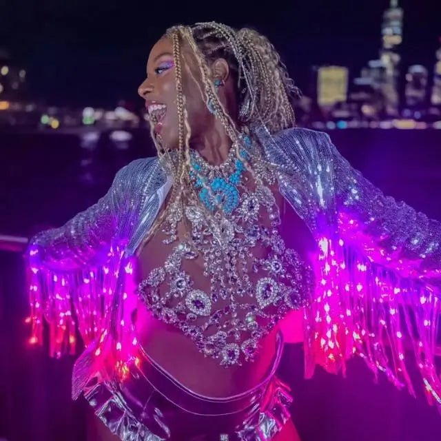 LED Fringe Sequin Jacket - Neon Cowboys - Apparel - FringeJacketS