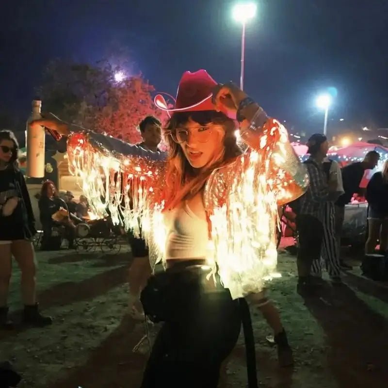 LED Fringe Sequin Jacket - Neon Cowboys - Apparel - FringeJacketS