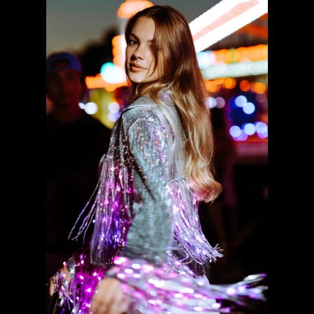 LED Fringe Sequin Jacket - Neon Cowboys - Apparel - FringeJacketS