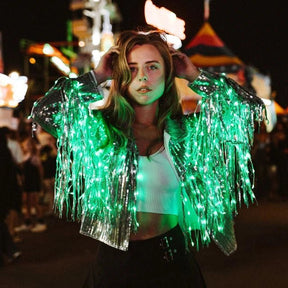 LED Fringe Sequin Jacket - Neon Cowboys - Apparel - FringeJacketS