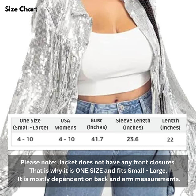 LED Fringe Sequin Jacket