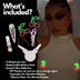 LED Pasties Package Contents - What's Included with Light Up Cherry Nipple Covers - Costume Breast Jewelry and Accessories for Burlesque, Las Vegas, Dance Performers
