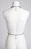 Back view of the LED Rhinestone Body Chain on a mannequin — adjustable crystal chain body harness for showgirls, burlesque, drag, festival, rave & Las Vegas performers