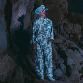 Light Up Bandana Jumpsuit - Neon Cowboys - couture - 