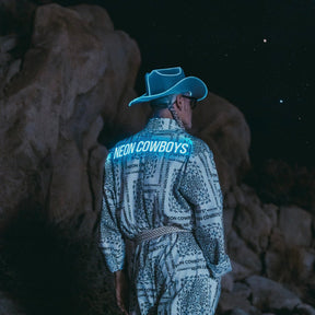 Light Up Bandana Jumpsuit - Neon Cowboys - couture - 