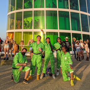 Light Up Bandana Jumpsuit - Neon Cowboys - couture - 