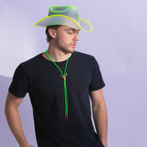 Light - up Bolo Tie - Neon Cowboys - Accessories - 