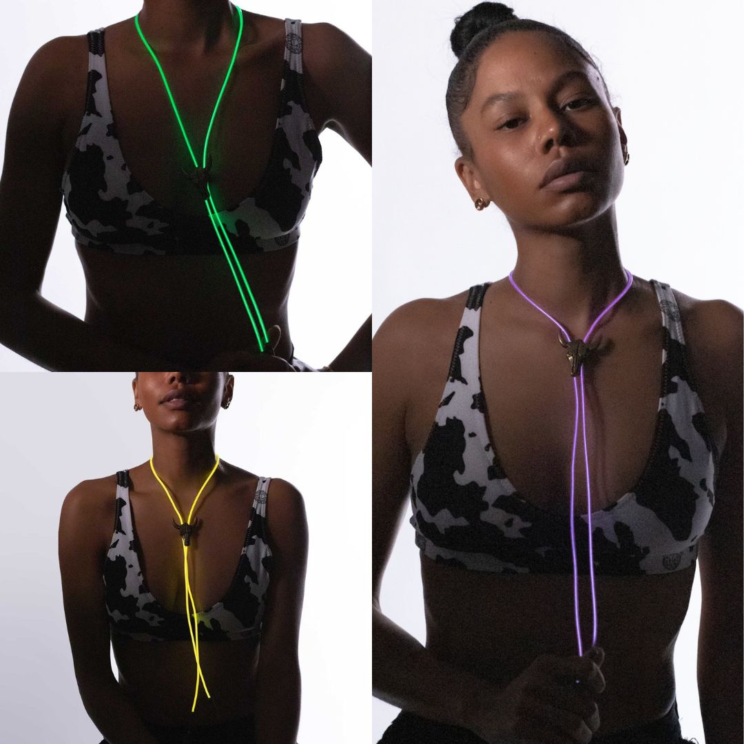 Light - up Bolo Tie - Neon Cowboys - Accessories - 