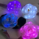 Light Up Flower Choker Close Up - Blue, White, Purple and Pink LED Roses - Glowing Floral Centerpieces with Bright Illumination for Glow Parties, EDM Raves, Music Festivlals, Concerts and Event Partes in any city