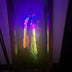 Light Up Fur Coat Glowing in Dark Setting - Colorful LED Trench Coat - Illuminated Faux Fur Fashion for New Year Parties - Halloween Music Festivals Mardi Gras Glow Events
