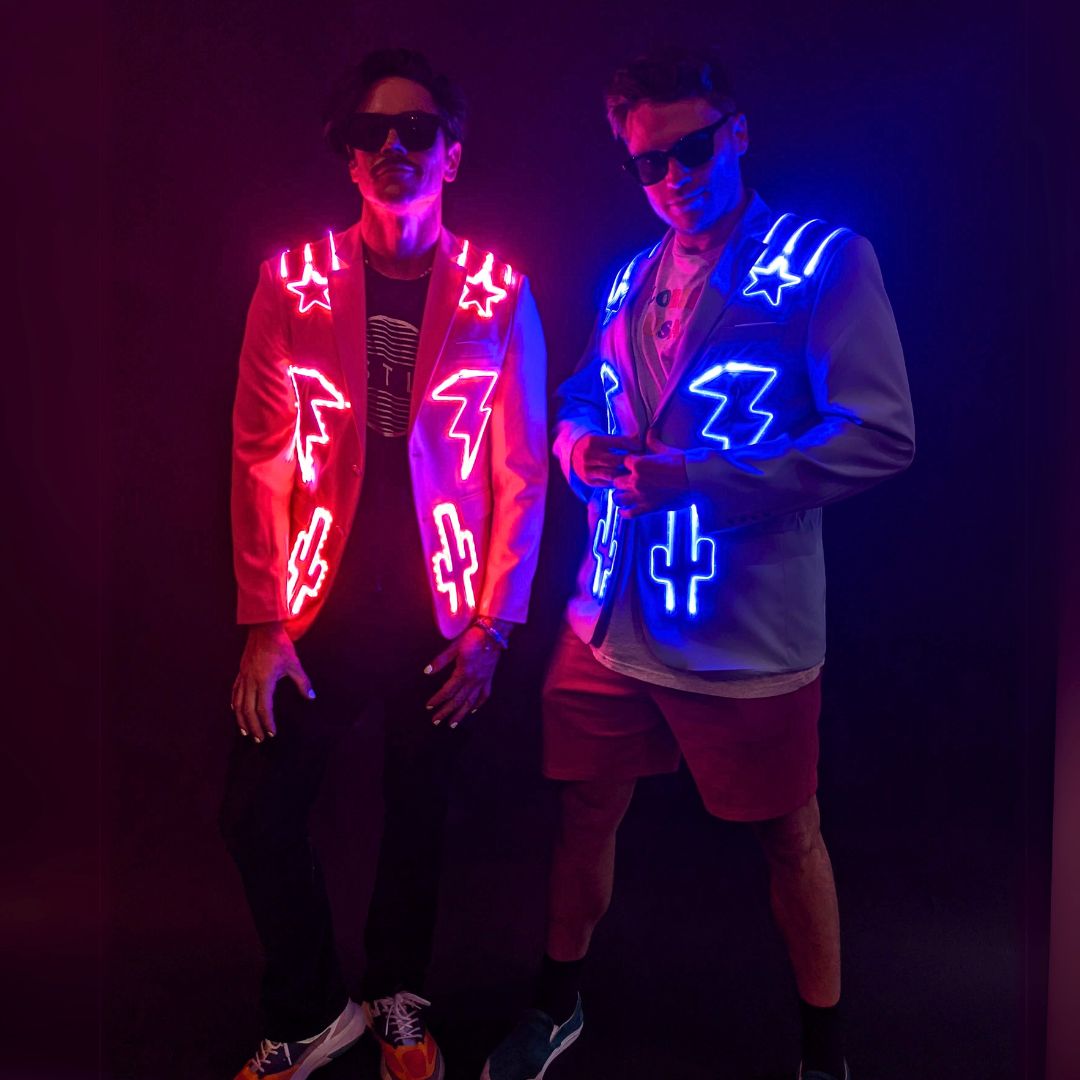Light Up Nudie Inspired Suit - Neon Cowboys - couture -
