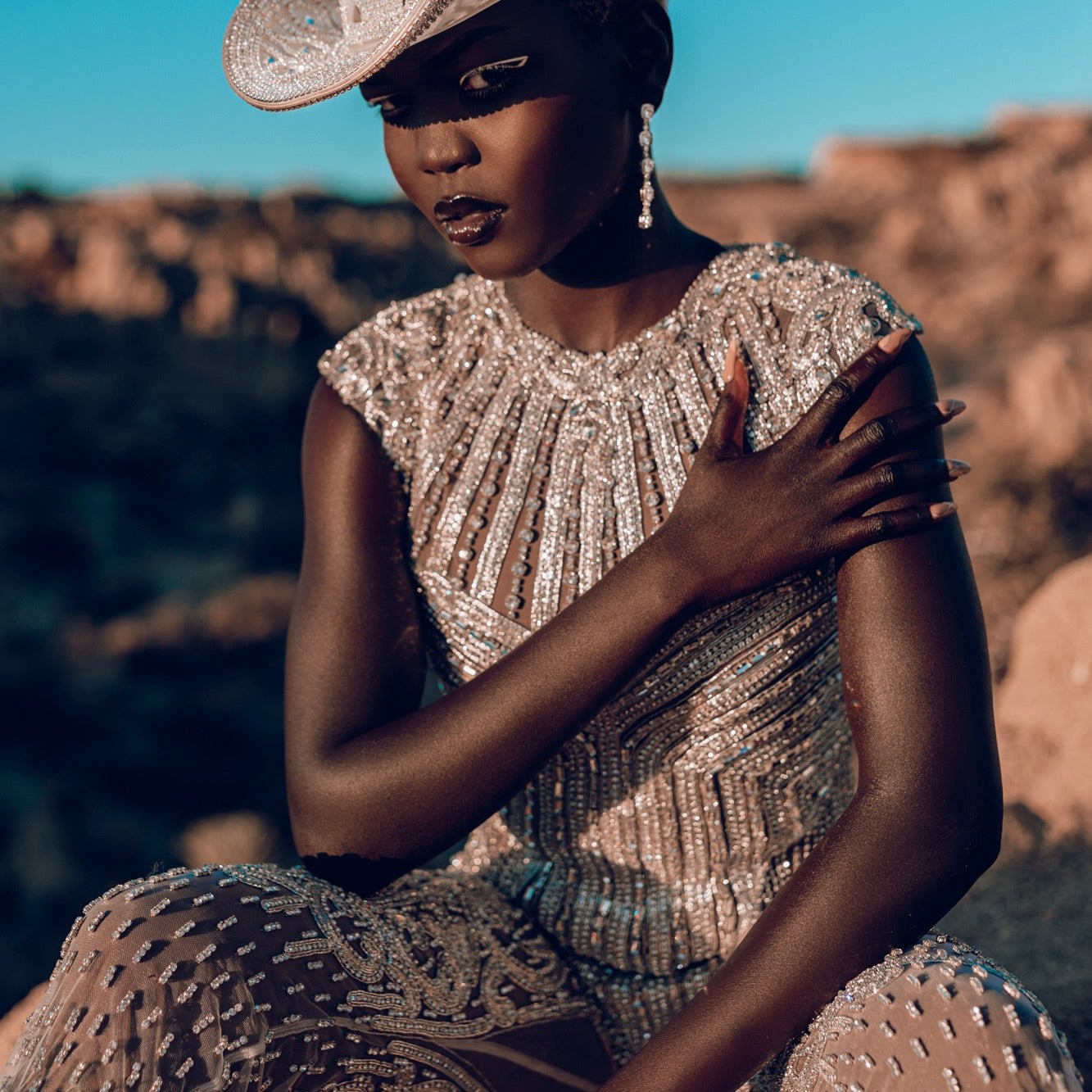Light Up Rhinestone Bodysuit - Neon Cowboys - couture - 