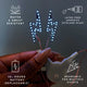 How to apply lightning bolt LED face stickers for Burning Man festival and desert raves