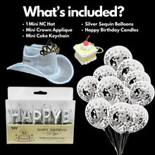 Birthday Bash Bundle Contents - Neon Cowgirl Theme Party Supplies with Balloons and Candles - Complete Western Birthday Set for College Birthday Girl Celebrations
