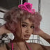 Pink mini neon cowboys hat enhancing cosplay outfits anime conventions and Halloween costume parties with vibrant glowing accessories