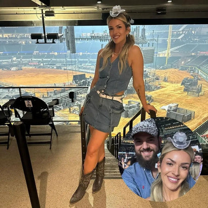 Sports fans wearing mini neon cowboys hats at stadium tailgate parties creating team spirit with light-up accessories for game day celebrations, Post Malone concert, monster truck rallies