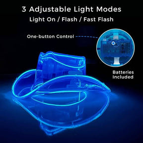 Mini Neon Cowboys® Light Up Hat for Dogs - Neon Cowboys - Dog Hat - 
