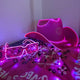 Purple LED cowboy hat with matching illuminated LED sunglasses - Neon Cowboy Bundle accessories in violet color for nightclub and festival outfits