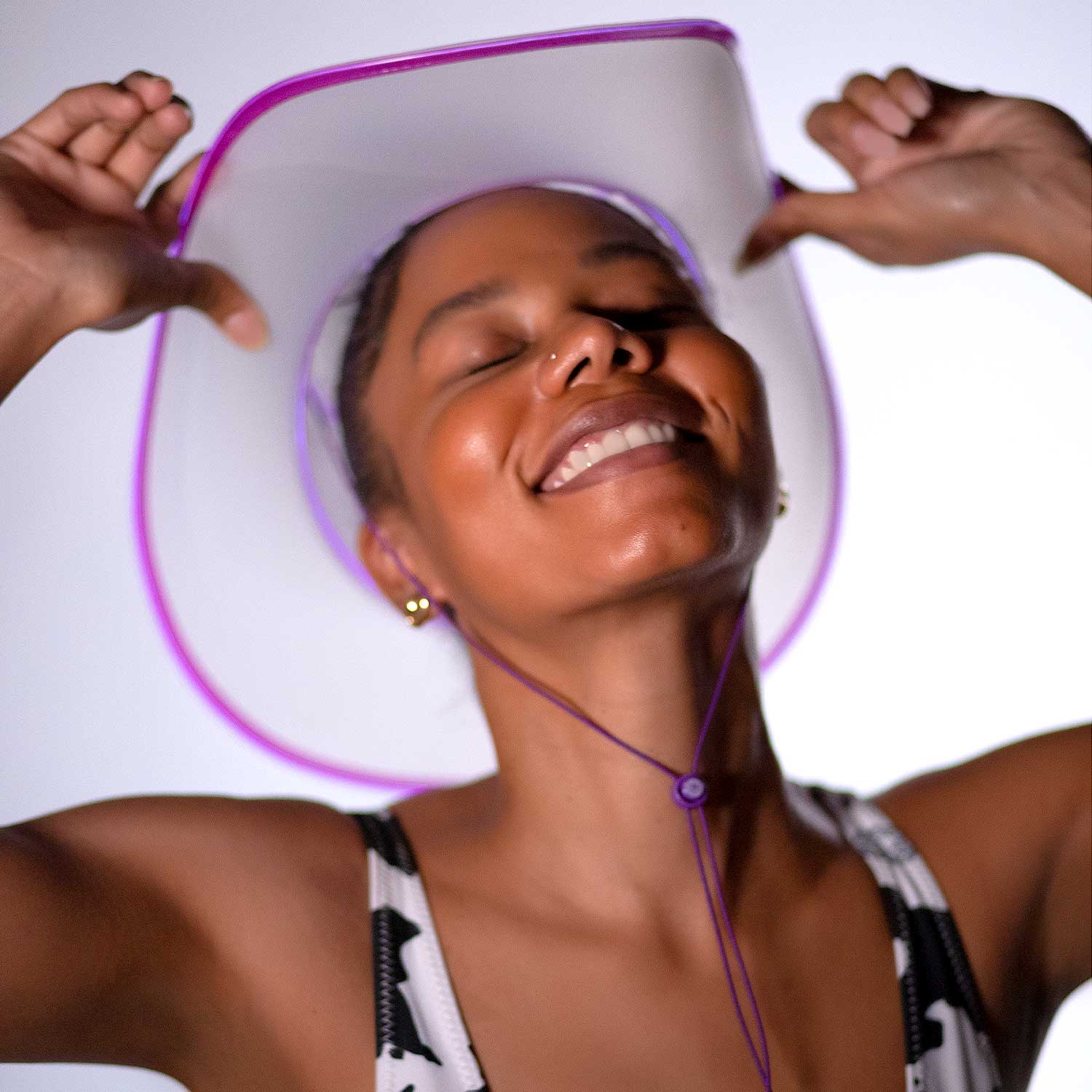 Neon Cowboys® Hat (Clear Plastic + Colored Lights) - Neon Cowboys - Hats - NCH - 2001B