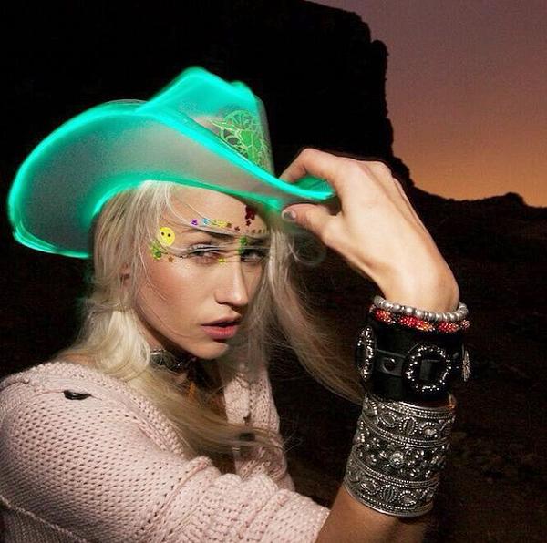Neon Cowboys® Hat (Clear Plastic + Colored Lights) - Neon Cowboys - Hats - NCH - 2005PR