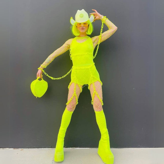 Neon Cowboys Hat (Clear Plastic + Colored Lights) - Neon Cowboys - Hats - NCH - 2005PR