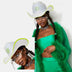Neon Cowboys® Hat (Clear Plastic + Colored Lights) - Neon Cowboys - Hats - PrismGreen