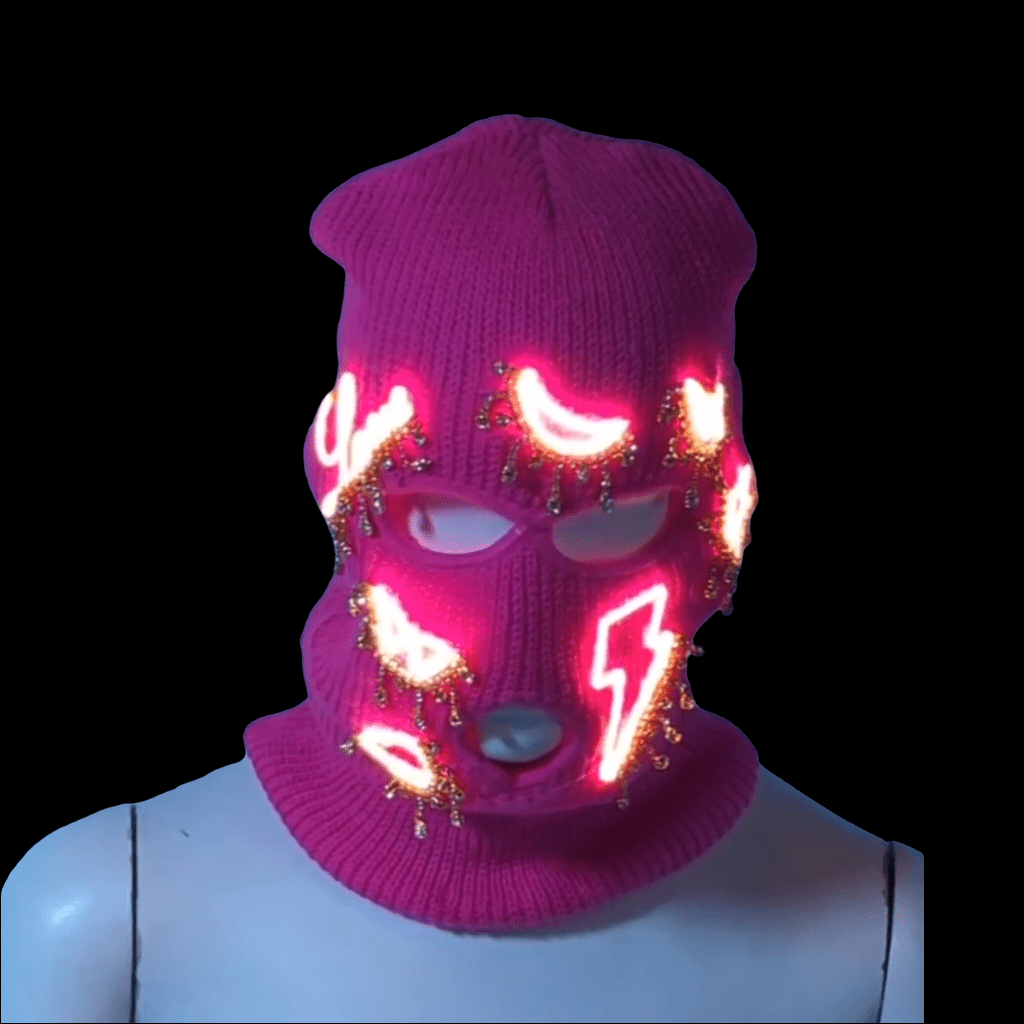 Neon Patched Balaclava - Neon Cowboys - BalaclavaB
