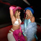 cowgirl hat pink LED party bus perfect for birthday party transportation celebration party bus accessories mobile party supplies group celebration entertainment