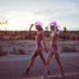 space cowgirl party hat pink neon perfect for sorority events greek life celebrations college party themes university event photography