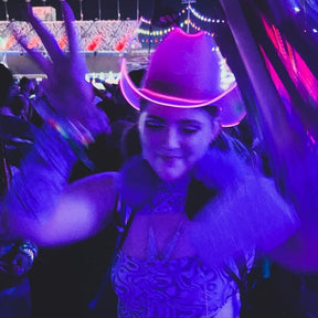 Pink LED Neon Cowboys Hat - Neon Cowboys - Neon Cowboys Hat - 