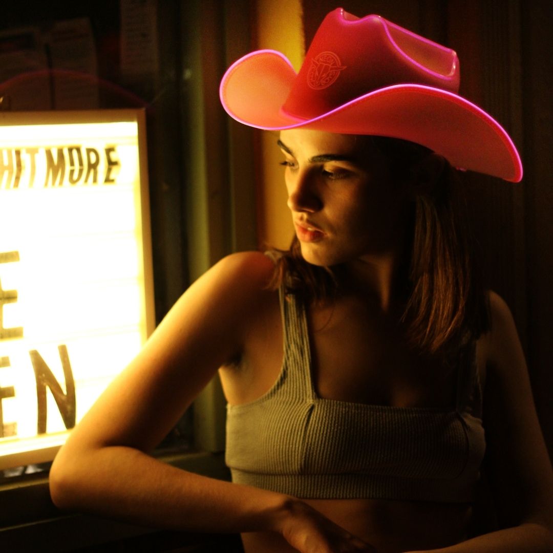 Pink LED Neon Cowboys Hat - Neon Cowboys - Neon Cowboys Hat - 