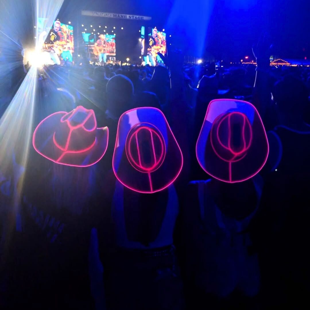 Pink LED Neon Cowboys Hat - Neon Cowboys - Neon Cowboys Hat - 