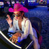 hot pink festival hat LED perfect for photo session lifestyle photography fashion editorial shoots creative portrait photography