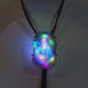 Light up LED bolo tie video thumbnail showing light patterns - Illuminated western neckwear with color-changing effects for EDM festivals, country-western events, and rave outfits