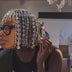 The LED Rhinestone Gem Head Piece worn and glowing — viral video of the light-up crystal showgirl crown shown on-model, a made-to-order statement headpiece for burlesque, drag and festival performers.