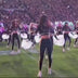 Fan video from the stands: Purdue's dancers performing at a night football game with Neon Cowboys light-up LED pom poms that switch from white to green, blue and pink mid-routine