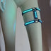 LED leg harness set of 2, color-changing demo — light up thigh harness