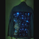 LED Galaxy Jacket Video Demonstration - Moving Light Display on Denim Jacket - Color Changing Effect in Action- Neon Cowboys Fashion Technology