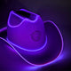 Purple LED cowboy hat glowing bright perfect for Halloween costume parties western themed celebrations and spooky party outfits