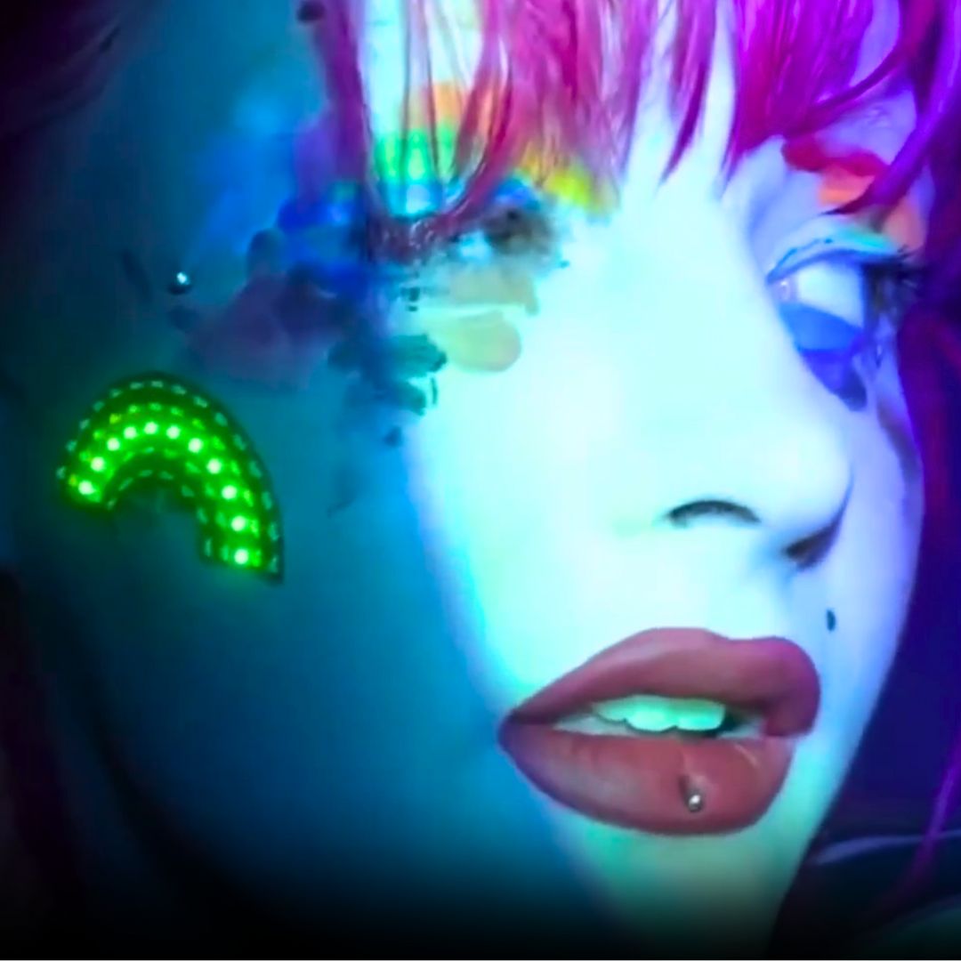 Rainbow: LED Face Sticker - Neon Cowboys - led face sticker - FJRainbow