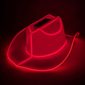 Red LED Neon Cowboys Hat - Neon Cowboys - Neon Cowboys Hat - 
