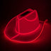 White cowgirl hat with LED lights ideal for nightclub parties dance celebrations and western costume fashion outfits