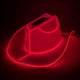 White cowgirl hat with LED lights ideal for nightclub parties dance celebrations and western costume fashion outfits