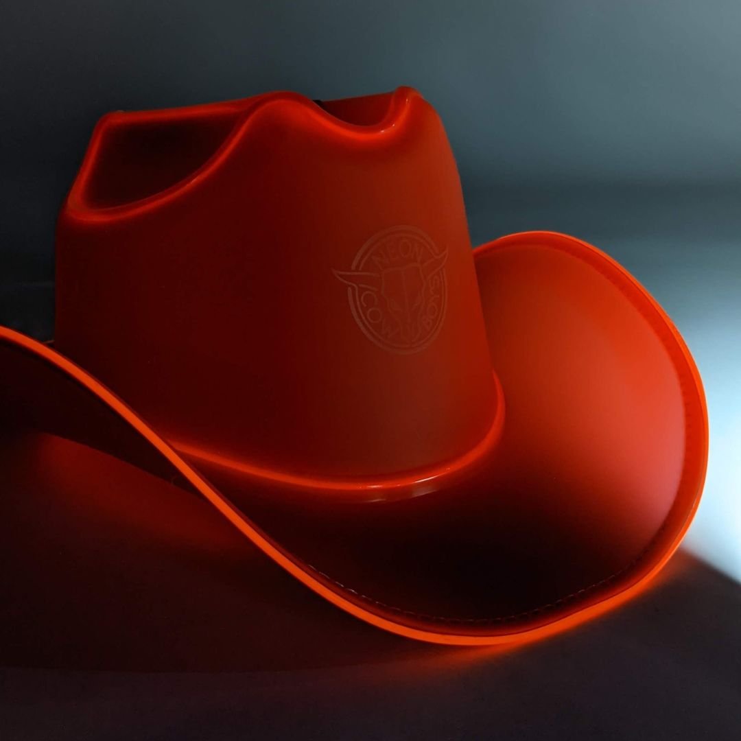 Red LED Neon Cowboys Hat - Neon Cowboys - Neon Cowboys Hat - 