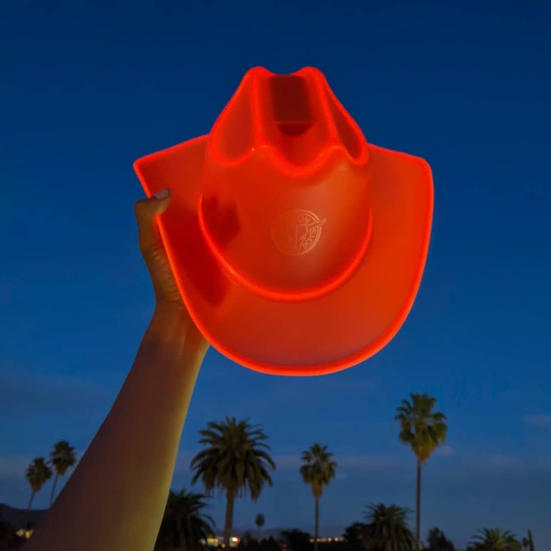 Red LED Neon Cowboys Hat - Neon Cowboys - Neon Cowboys Hat - 
